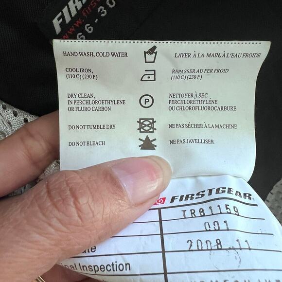 FirstGear Protective Armored Lined Mesh Motorcycle Riding Jacket Black Women 3XL - Picture 10 of 10